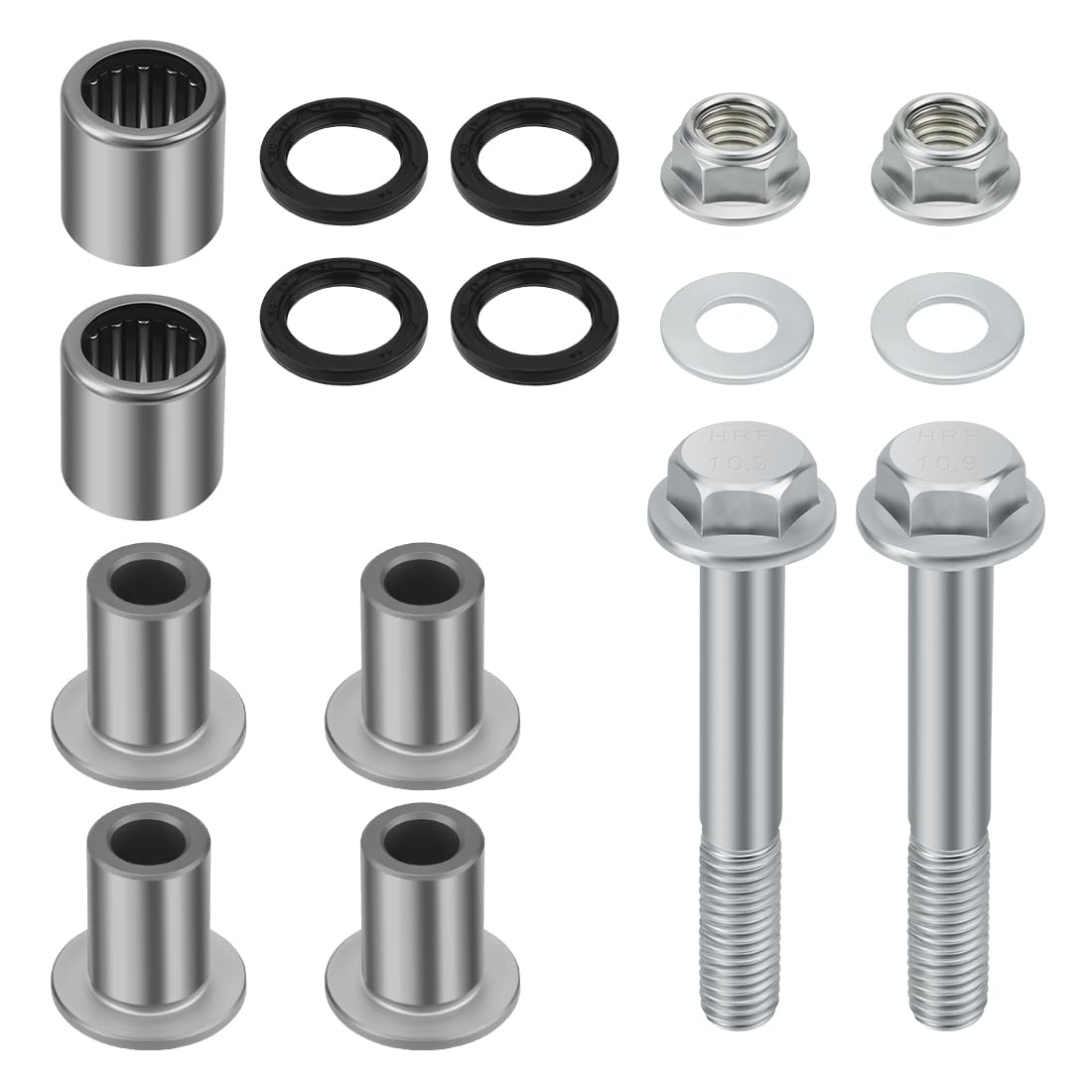 Kit boccole di braccio A superiore anteriore, cuscinetto, guarnizione e bullone adatto per Suzuki Ka-wasaki Arctic Cat ATV Quadsport Z 400 LTZ-400 KFX400 400 DVX 2003-2014