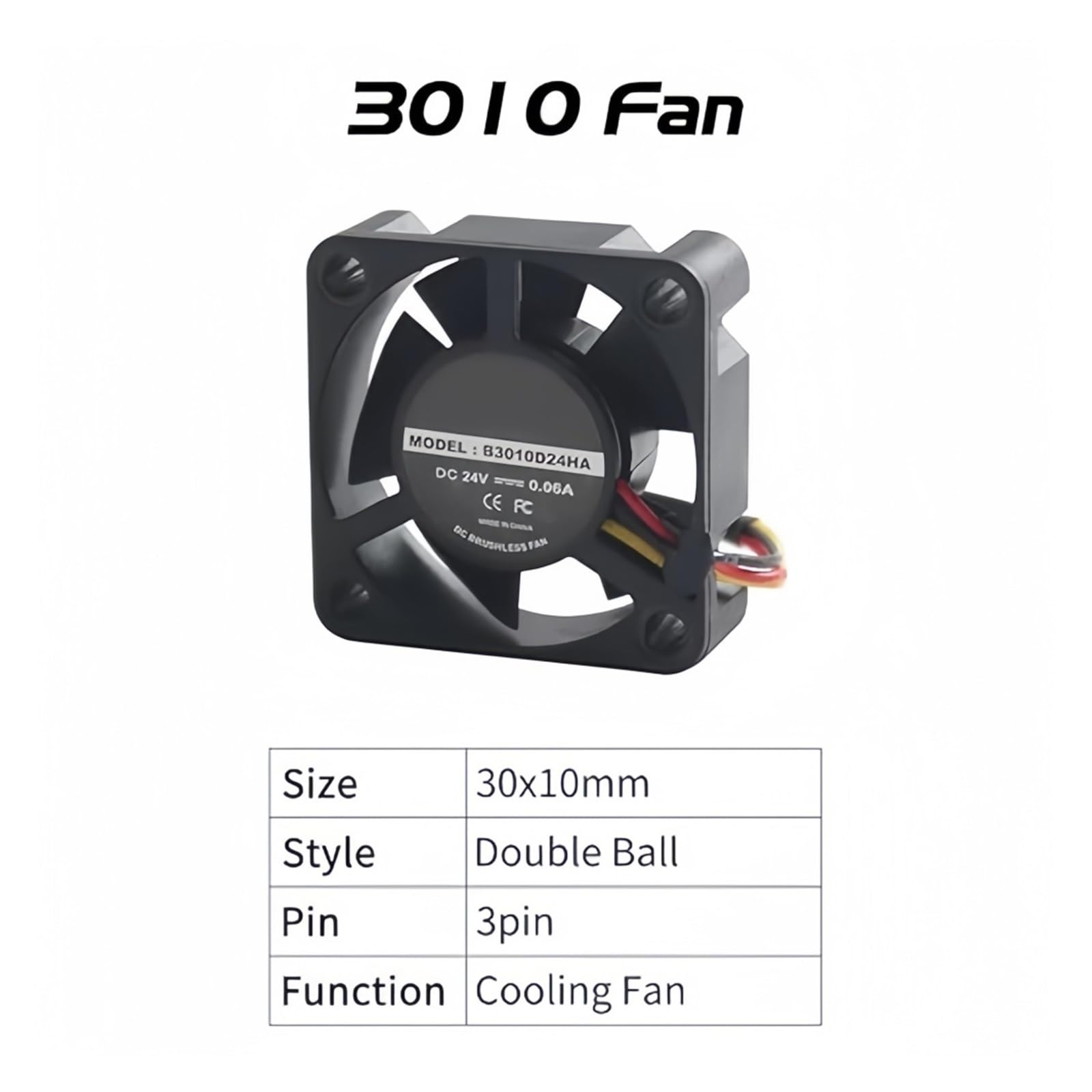 Ventilador de repuesto Hotend for impresora 3D, Compatible con Creality, | Impresora 3D K1/K1C/K1 MAX, soplador DC 24V 4020 y refrigeración axial 3010(4020 and 3010 Fan)
