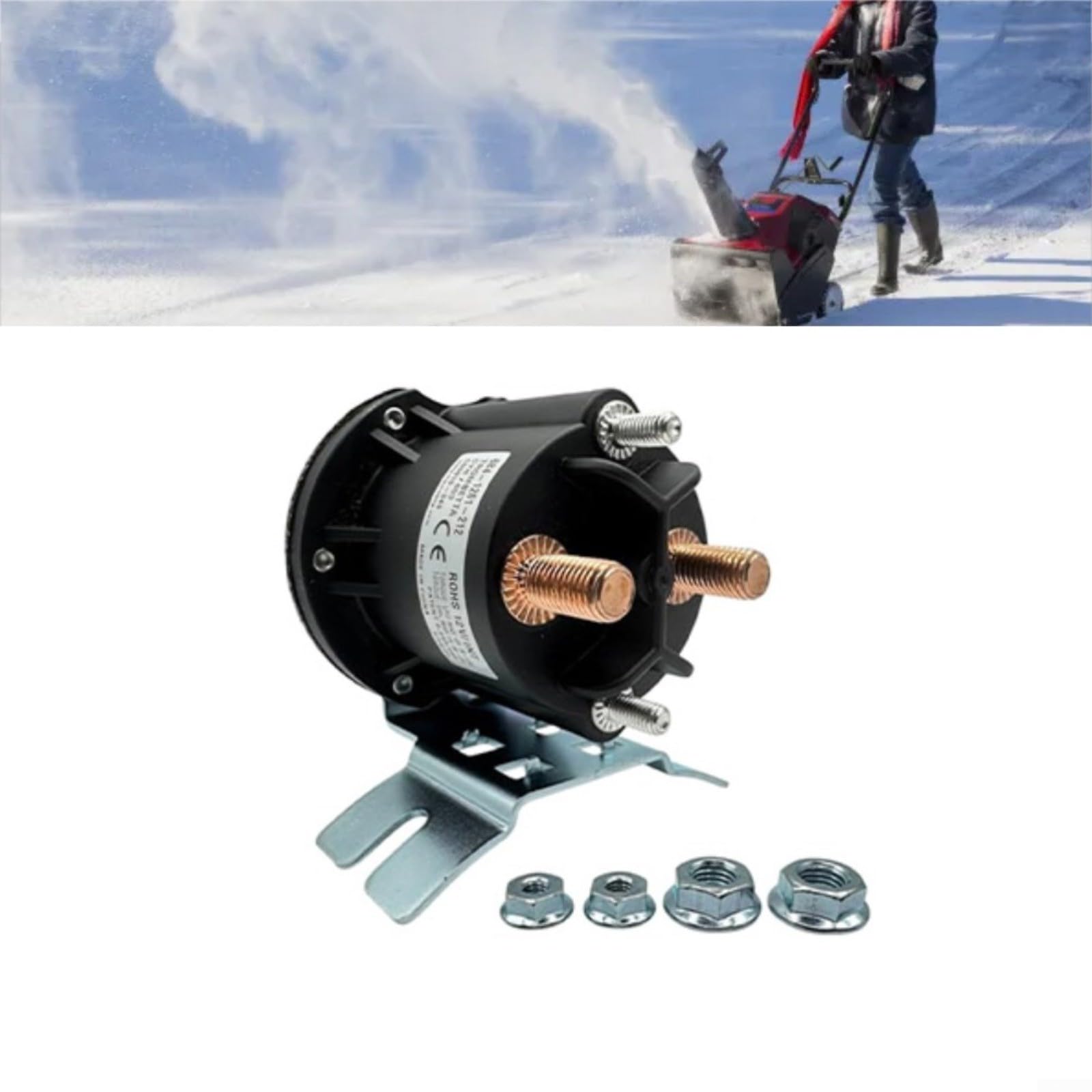 Kit relais solénoïde de pompe hydraulique 12 V pour chasse-neige, hayon élévateur et remorque à benne basculante, certifié IP67, compatible avec Meyer et Big Tex