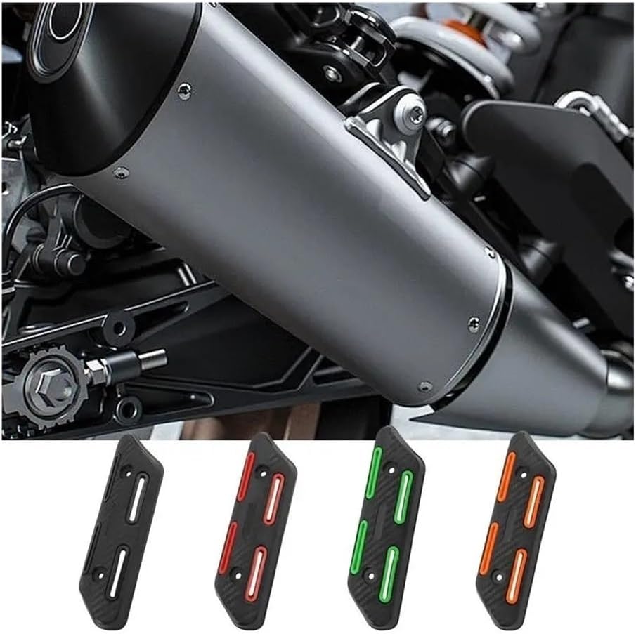 Exhaust Heat Shield Exhaust Muffler Pipe Heat Insulation Cover Anti-Scalding Heat Dissipation Exhaust Heat Insulation Cover Heat Shield Wraps