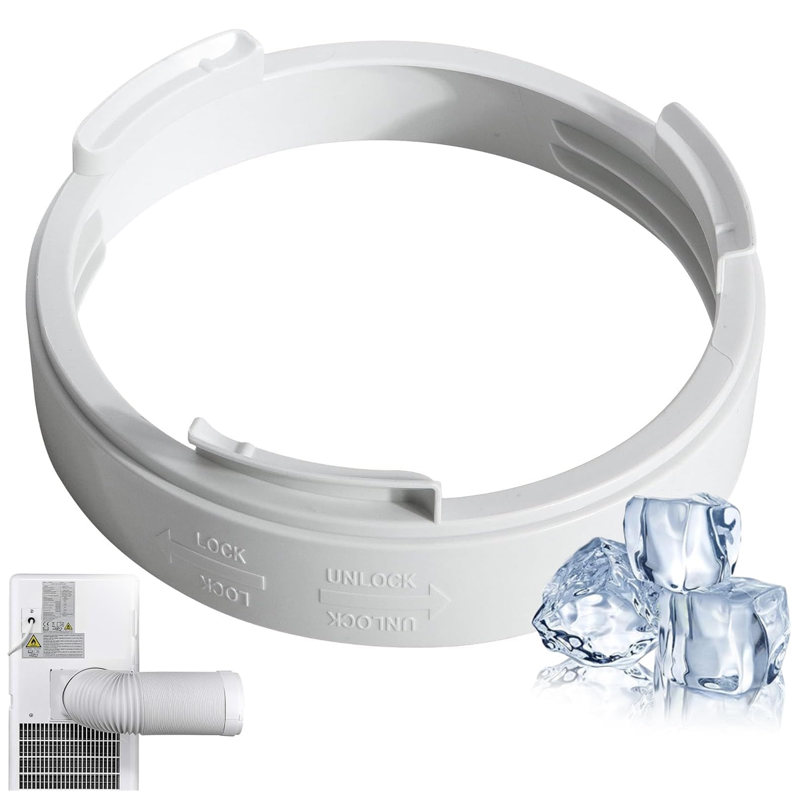 Air Conditioner Exhaust Hose Adapter, 5.9 Inch Universal Thread Coupling for Portable AC, Connector for Air Conditioning Tube & Hose Extension