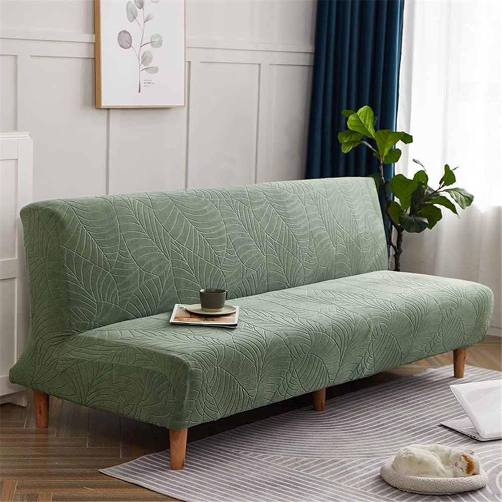 Funda de sofá gruesa antideslizante elástica para sofá cama Clac plegable, diseño sin brazos, ideal para proteger el pelo de mascotas y decoración del hogar