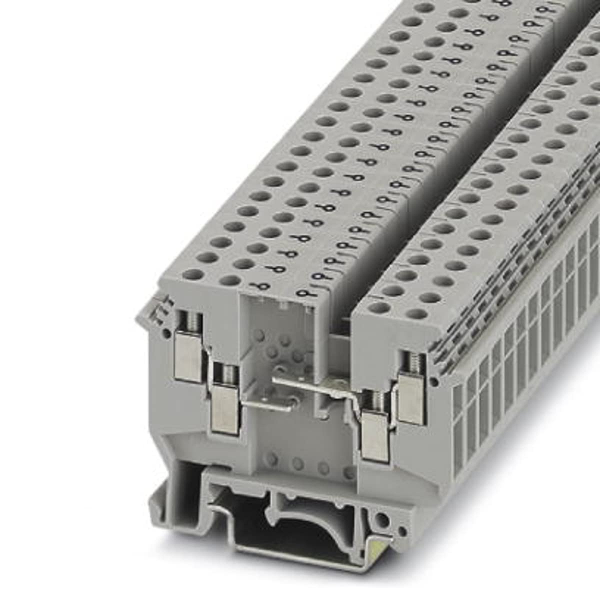 PHOENIX CONTACT UDK 4-DUR Durchgangsklemme zum Einbau von selbst wählbaren Bauelementen, Schraubanschluss, 0.2 mm² - 6 mm² Querschnitt, 24 - 10 AWG, 63.5 mm Länge, 6.2 mm Breite, Grau, 50 Stück