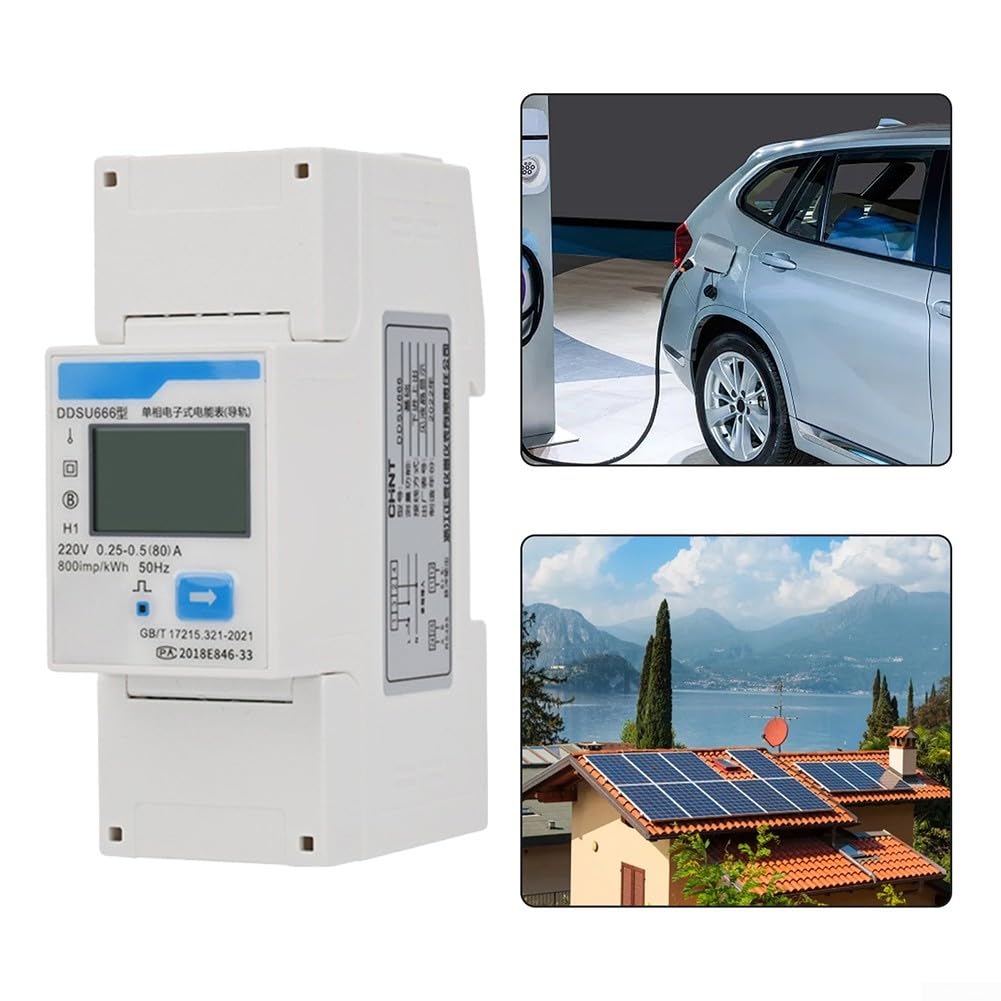 Smart Energy Meter, DDSU666, contatore di corrente elettrica monofase, DIN RS485, misuratore di corrente elettrica, per fatturazione fotovoltaico ed elettricità