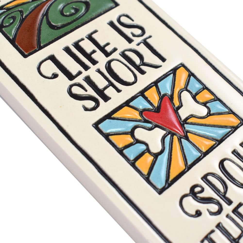 Spoil the Dog: American Made Ceramic Wall Plaque, 6.5-Inch