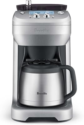 Breville BDC650BSS Grind Control Thermal Carafe, Brushed Stainless Steel | Grind and brew fresh coffee your way with drip coffee maker with built-in grinder and adjustable grind and strength settings