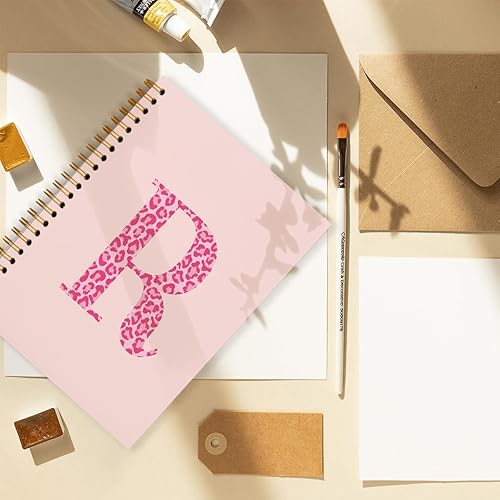 Miniatura 49 de Bnwepo Initial Leopard Letter T Notebook Journal, Preppy Bow Monogrammed Monogram Gifts for Women, Monogram Notebook Journal, Personalized Notebook