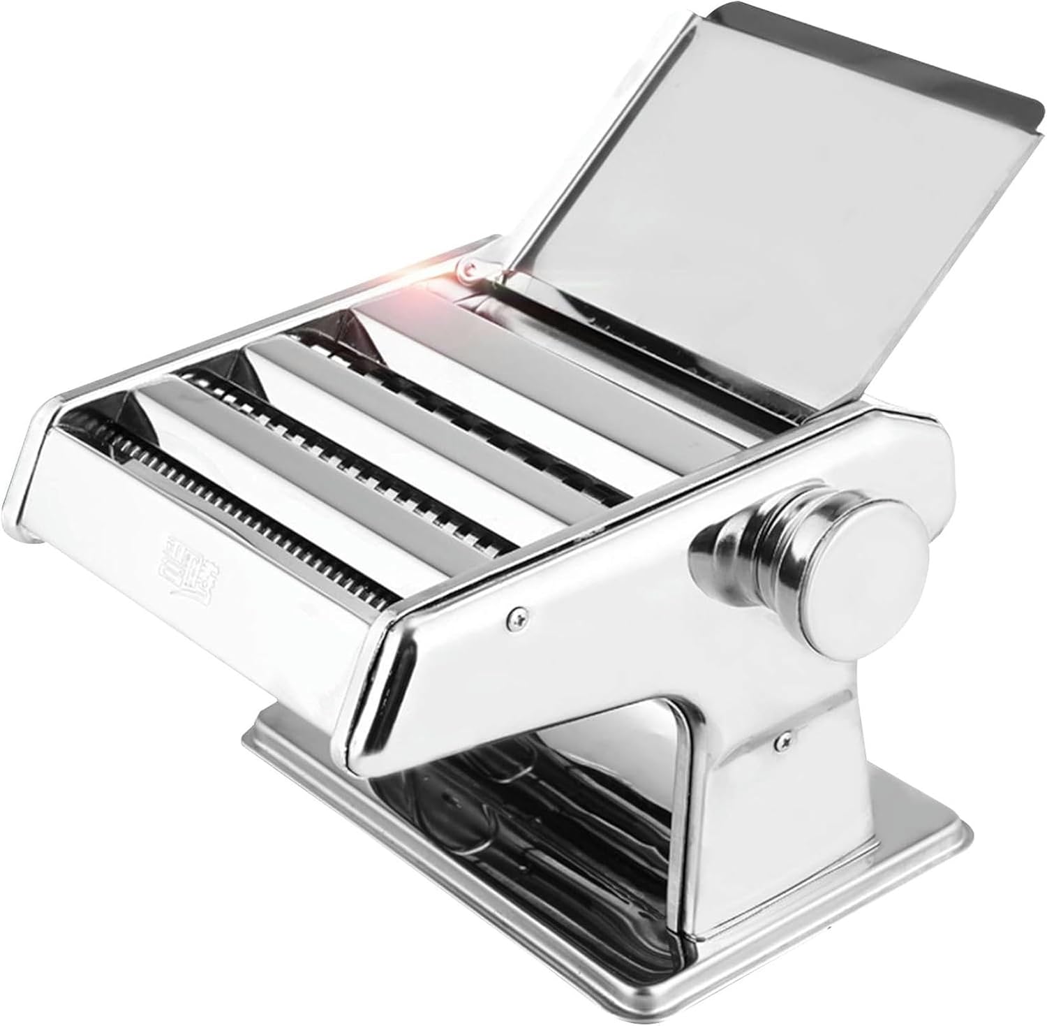 Wzglod Multifunctional Manual Metal Noodle Maker, Adjustable Noodle Machine for Kitchen, 3 Blade Pasta Maker, Suitable for Pasta, Spaghetti, Lasagna