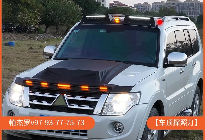 ルーフトップライトバー LED DRL ブラックランプ P V97 V93 V75 V73に適合