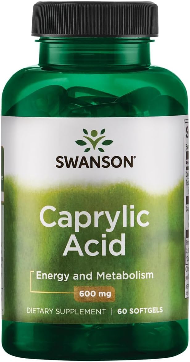 Swanson Ultra Caprylic Acid 600 mg 60 Sgels-image-48