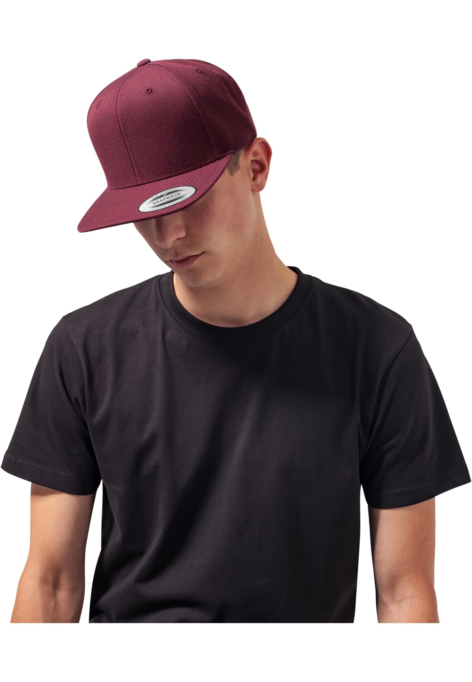 Casquette snapback brodée personnalisée : laine mélangée