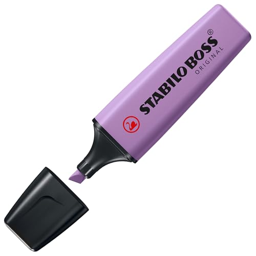 Image of STABILO BOSS Highlighter Pen | 1 Piece | Naturecolors | Wild Flower | Grey Violet