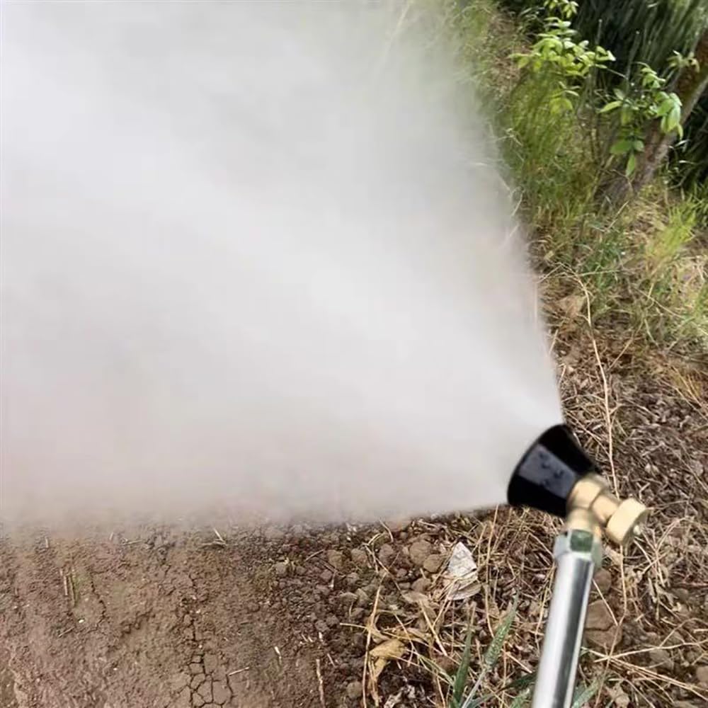 Hodaqe Water Spray Nozzle, Pressure Washer Nozzle, Heavy-Duty Brass With Windproof Cap, 2 Spray Modes Adjustable, Suitable For Agriculture, Garden, Grass Sprinkling, Car or Window Wash - 1pc - Image 6 thumbnail