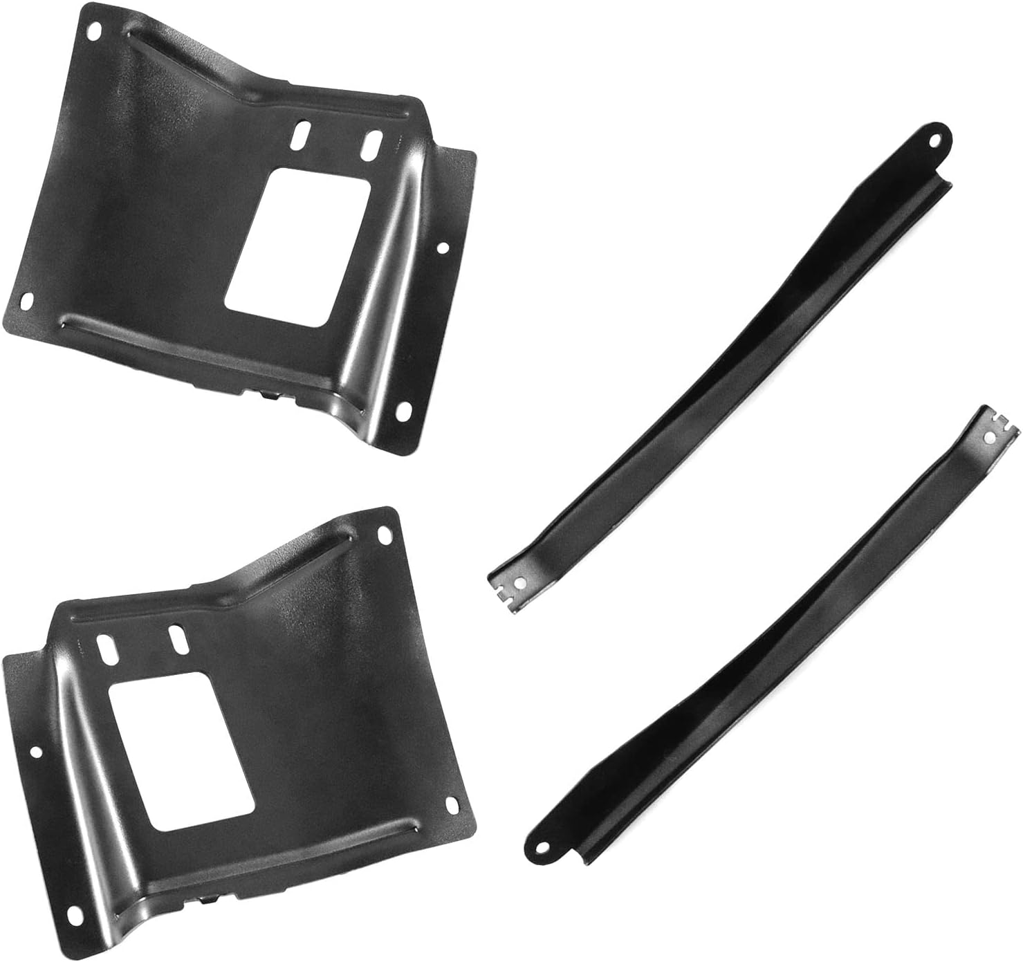 Bumper Bracket Set Front Left and Right Compatible with 2005 2006 2007 F-ord F250 F350 F450 F550 Super Duty / 2005 F-ord Excursion Front Driver and Passenger Bumper Brackets 4PCS