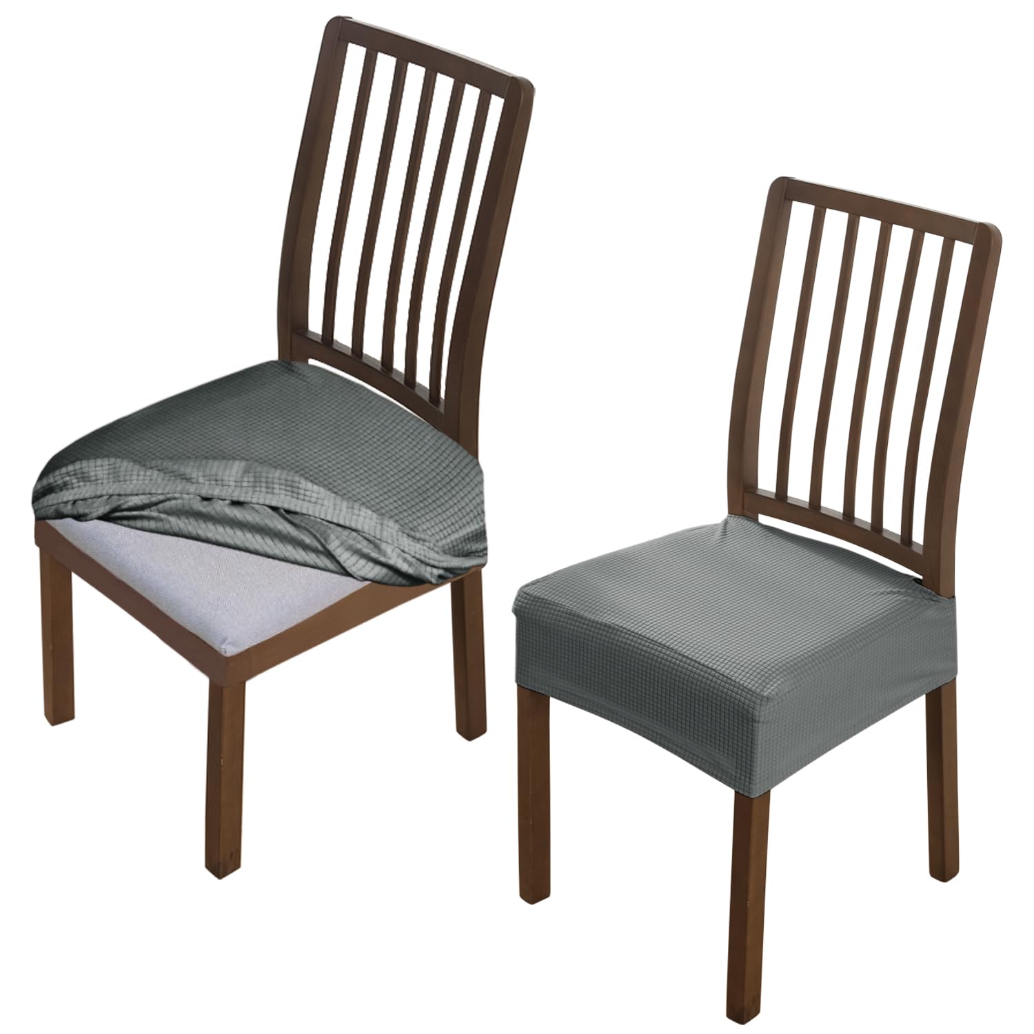 See full amazon price history chart for HOKIPO Jacquard Dining Chair Seat Cover, Stretch Fitted, Removable Washable Furniture Protector Slipcovers, Set of 2, Dark Grey (AR-4756-DGRY*2) HOKIPO Jacquard Dining Chair Seat Cover, Stretch Fitted, Removable Washable Furniture Protector Slipcovers, Set of 2, Dark Grey (AR-4756-DGRY*2) (B0C851XQRC) Amazon Price History, Amazon Price Tracker