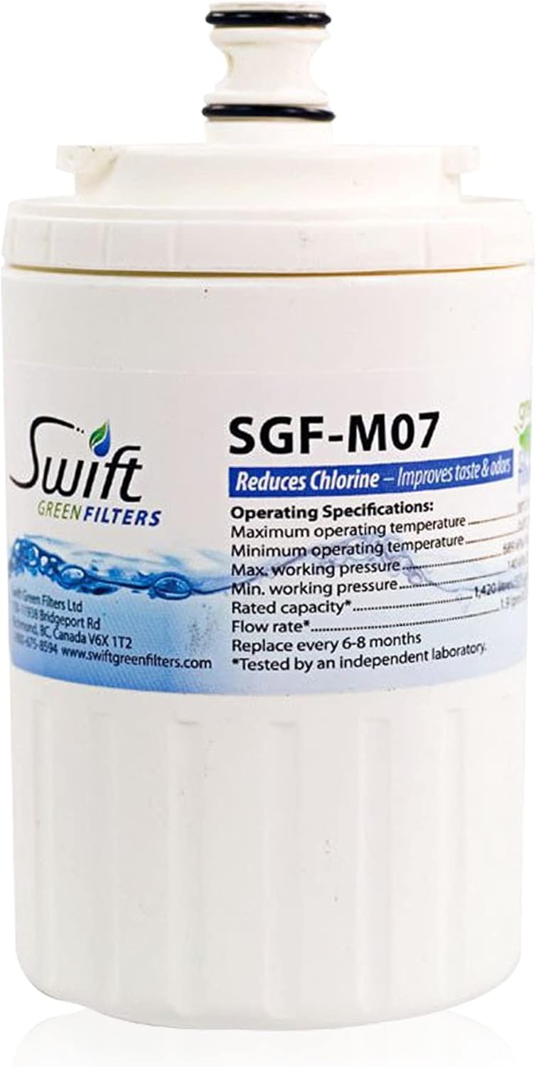 Swift Green Filters SGF-M07 Compatible for UKF7003,UKF7001,EDR7D1,Filter 7 Refrigerator water Filter (1 Pack),Made in USA