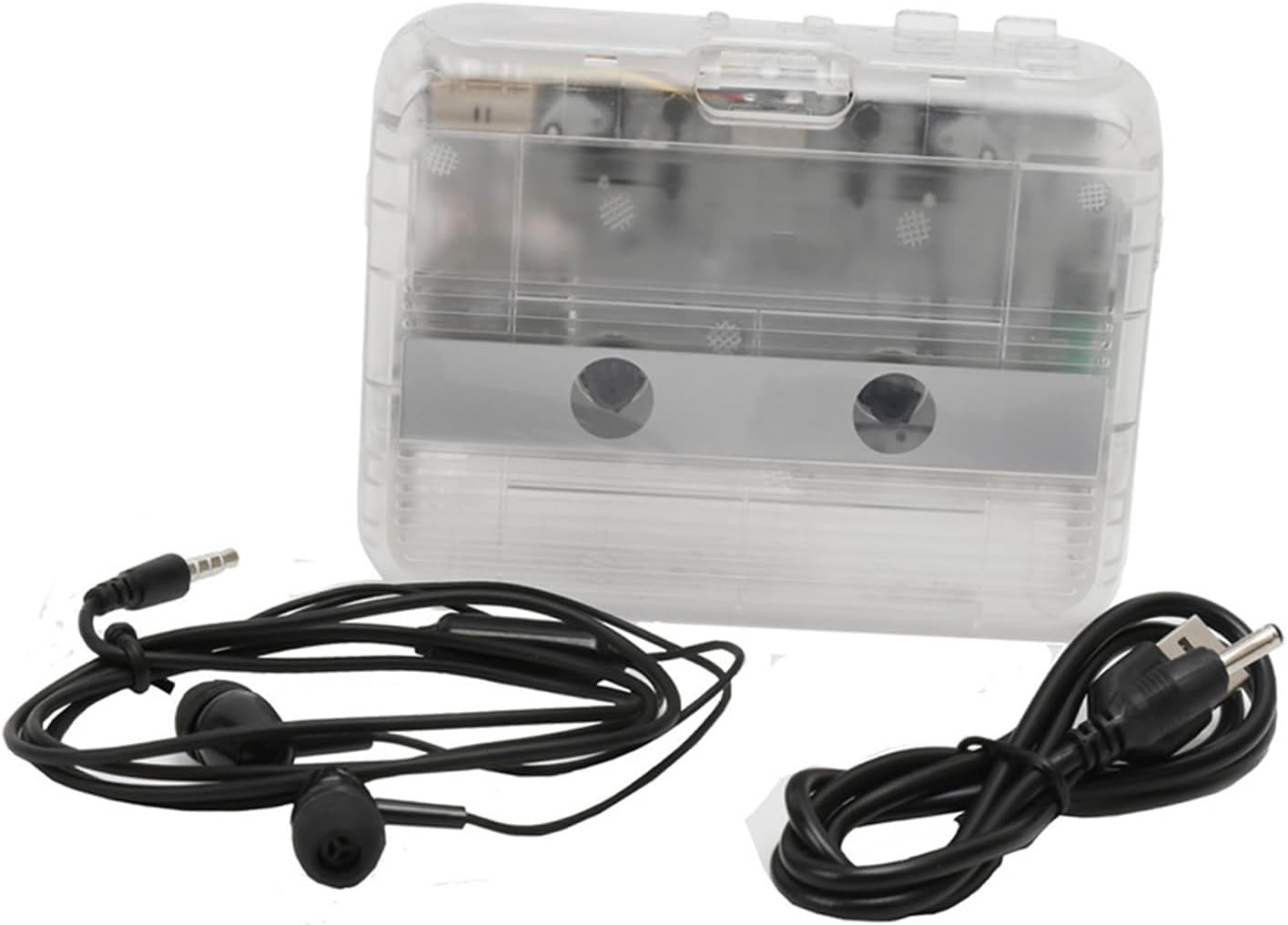 FM Search Cassette Player with USB Import, Mode and Earphone Set for Portable and Home Listening Portable Cassette Player Mode Tape USB Import Fm Radio Headphone Port Home Set