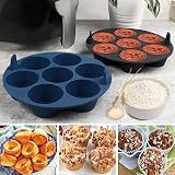 Silikonowe etui na muffinki do frytkownicy powietrznej, 2 szt., 7 filiżanek, foremki do muffinków, babeczka