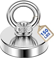 Vista 14 de DIYMAG - Imanes de pesca de neodimio fuertes, 318 kg de fuerza de tracción, imán de tierras raras con agujero avellanado, diámetro de 2.95 pulgadas