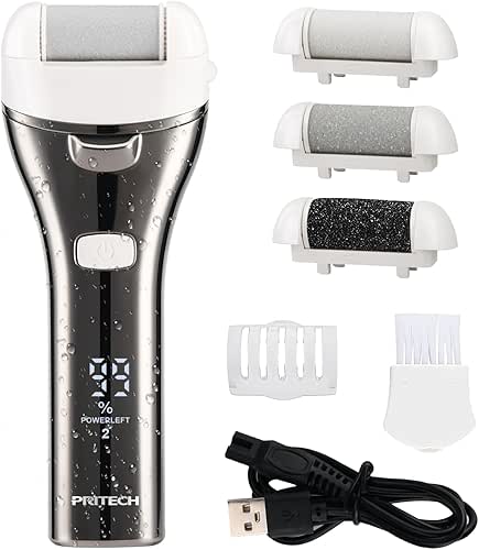 Electric Foot Callus Remover, Rechargeable Portable Electronic Foot File Pedicure