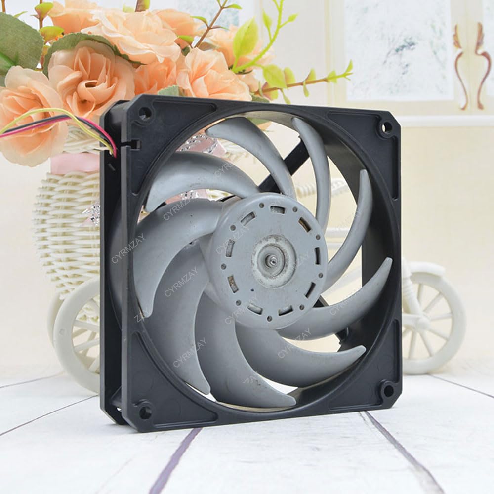 Compatible per SERVO D1225C12B6AS-25 12V 0.123A 12cm 12025 3-Wire Ventola Raffreddamento Ventilatore