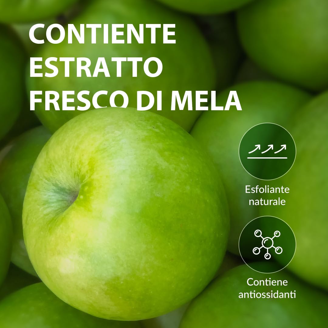 Esfoliante in Gel Smoothie Mela (120ml) Fruttoterapia esfoliante, Pelle liscia e tesa, Correzione del tono, idratante, Trattamento al sebo (Apple Smoothie Peeling Gel)