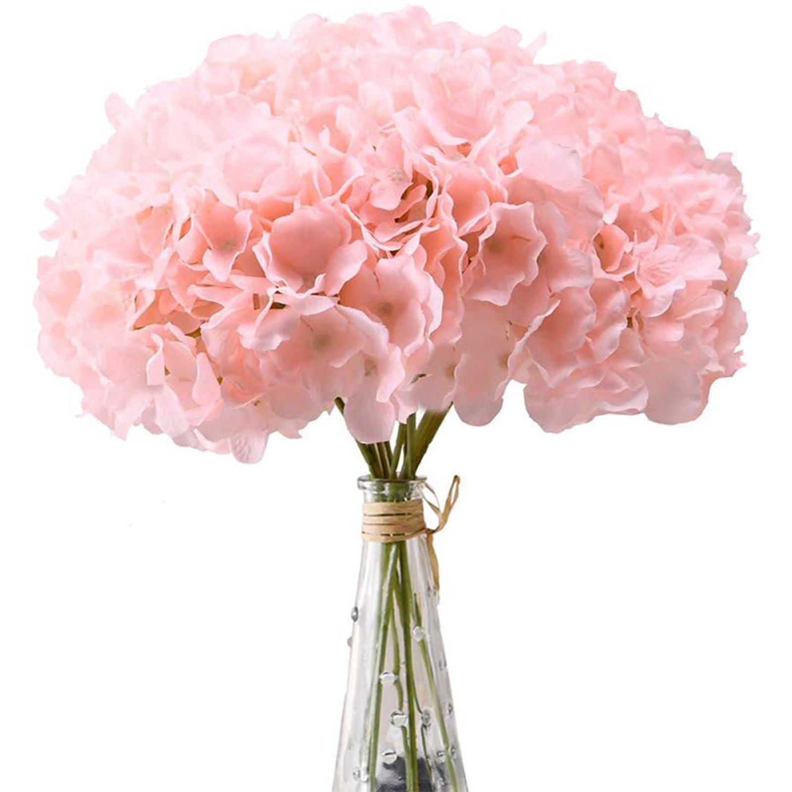Piceioep Of 20 Polyester Fabric Artificial Hortensia Flower Bride Bouquet Wedding Accessory Ceremony Decorative Accessory Artificial Flower Wedding Bouquet