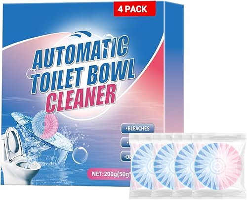 Coolord Tabletas limpiadoras de inodoro, limpiadores automáticos de tanque de inodoro, limpiador de tanque de inodoro de larga duración para baño,