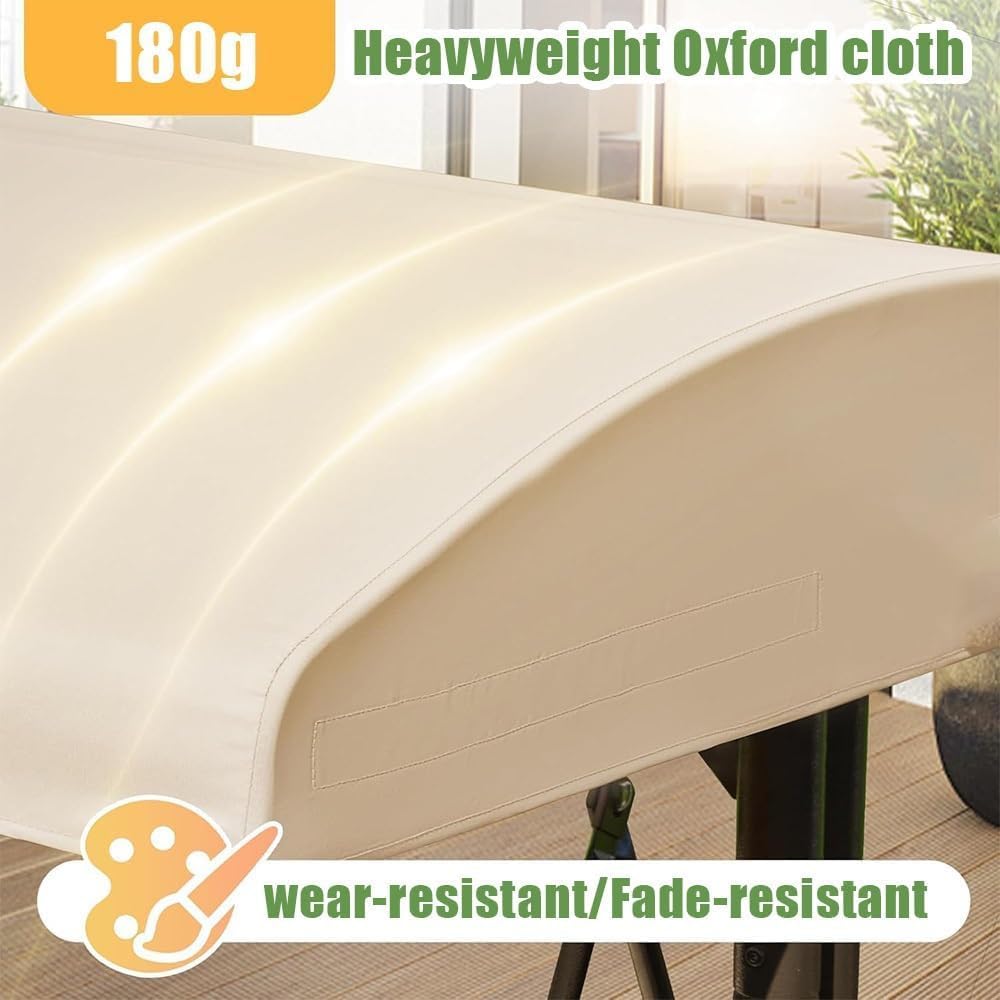 Couverture Auvent De Balancelle De Jardin Imperméable Anti UV Toit De Rechange pour Balancelle De 2 3 Places Toit Pare-Soleil(Blue,83x48x9in(213x122x23cm))