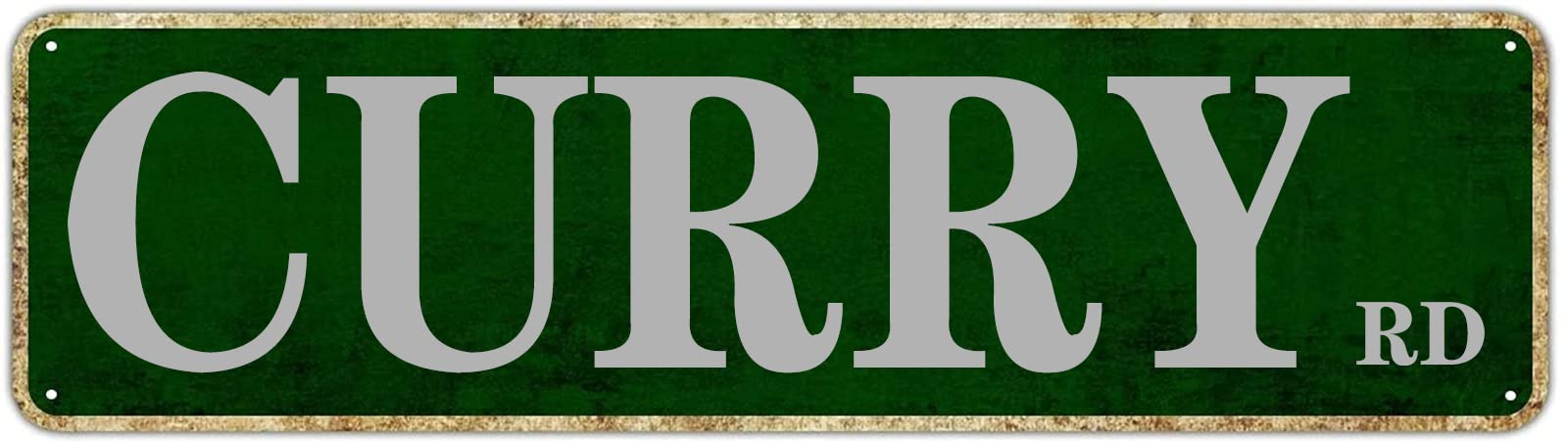 Curry Road Retro Tin Signs Aluminum Metal Sign Quotes Home Kitchen Pub Club Wall Yard Outdoor Porch Decor 4x16 Inch
