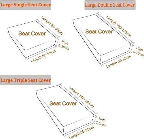 Miniatura 3 de Fundas de cojín para sofá de 3 asientos para sofá de 3 asientos, funda elástica en forma de L, funda protectora para sofá y muebles, sala de estar