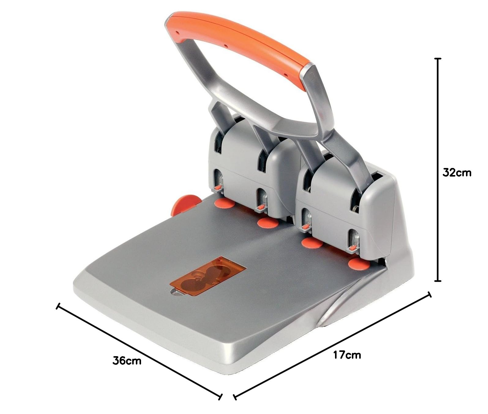 Rapid Perforateur en plastique et métal Argent / Orange 23223100