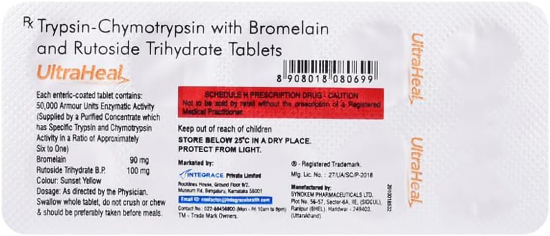 Ultraheal 50000/90/100 - Strip of 10 Tablets