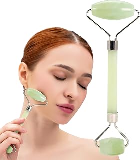 PALMPERFECT Jade Face Roller - Reduces Puffiness, Wrinkles, Dark Circles & Boosts Skincare Absorption
