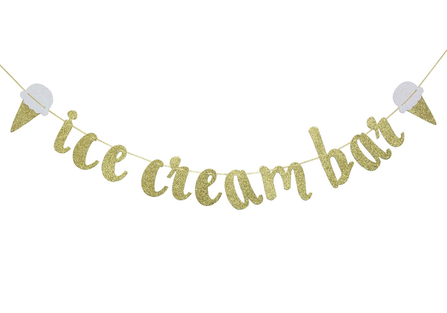 Buy Ice Cream Bar Banner Hanging Garland for Ice Cream Theme Party