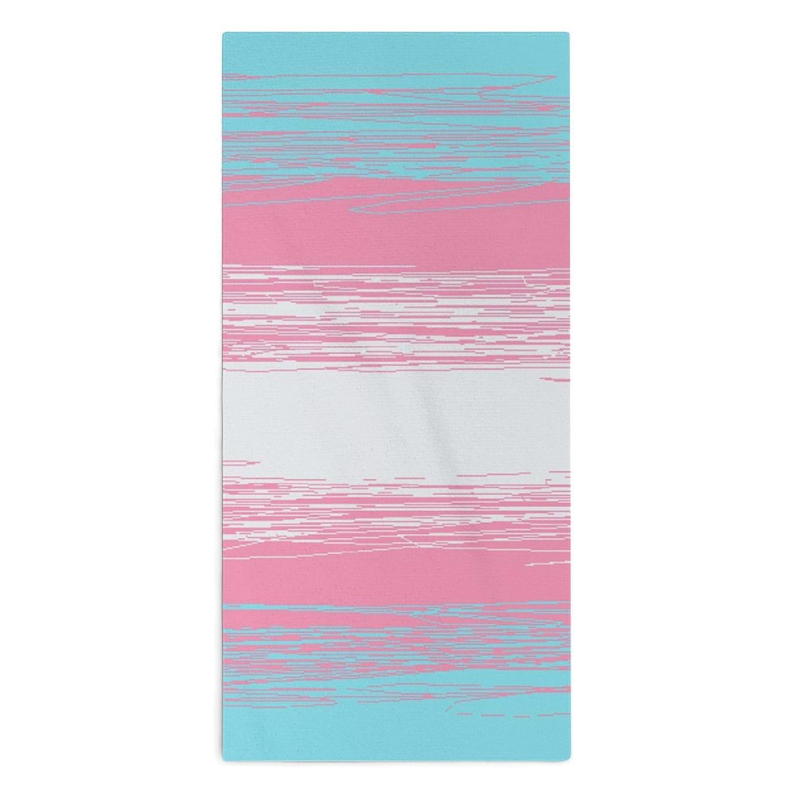 NCLQVJXZKHW Transgender Flag Hand Towels Soft Face Towel Gym Bathroom Travel Hotel 13"x28"