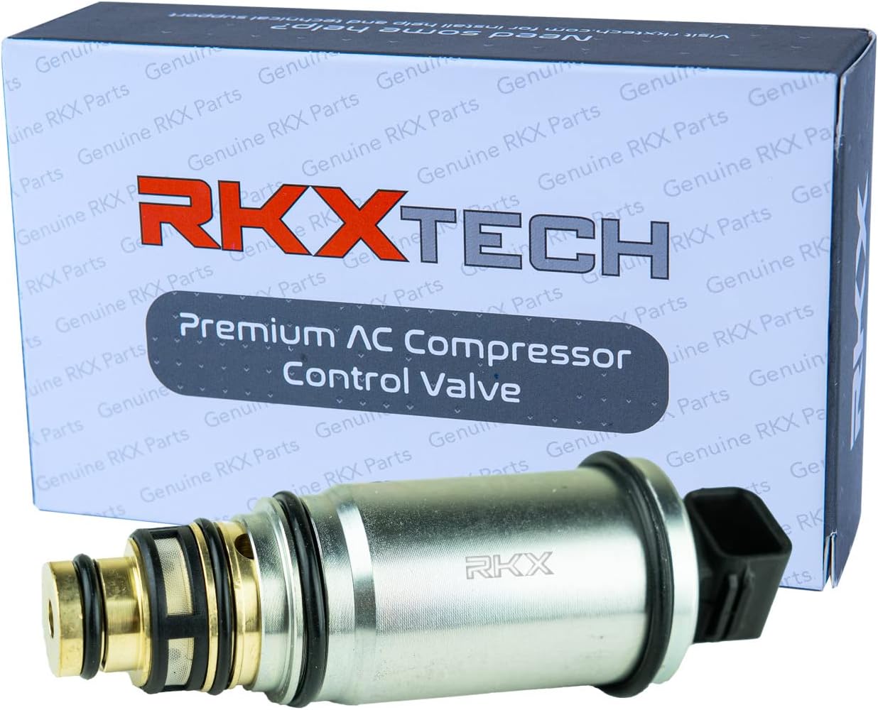 RKX AC Compressor Control Solenoid Valve Compatible with Select Visteon HCC VS18E Hyundai: Santa fe, Sonata, Kia: Sorento, Optima, Sportage compressors