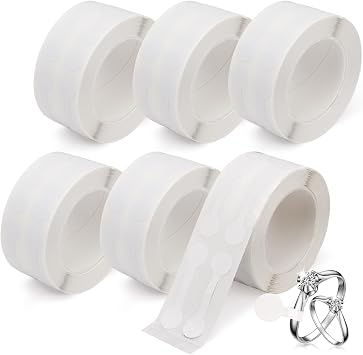 3000Pcs Jewelry Price Tags Stickers, Blank Jewelry Tags for Pricing, Self Adhesive Ring Earring Necklace Small Price Stickers Labels for Retail Sale, 6 Rolls