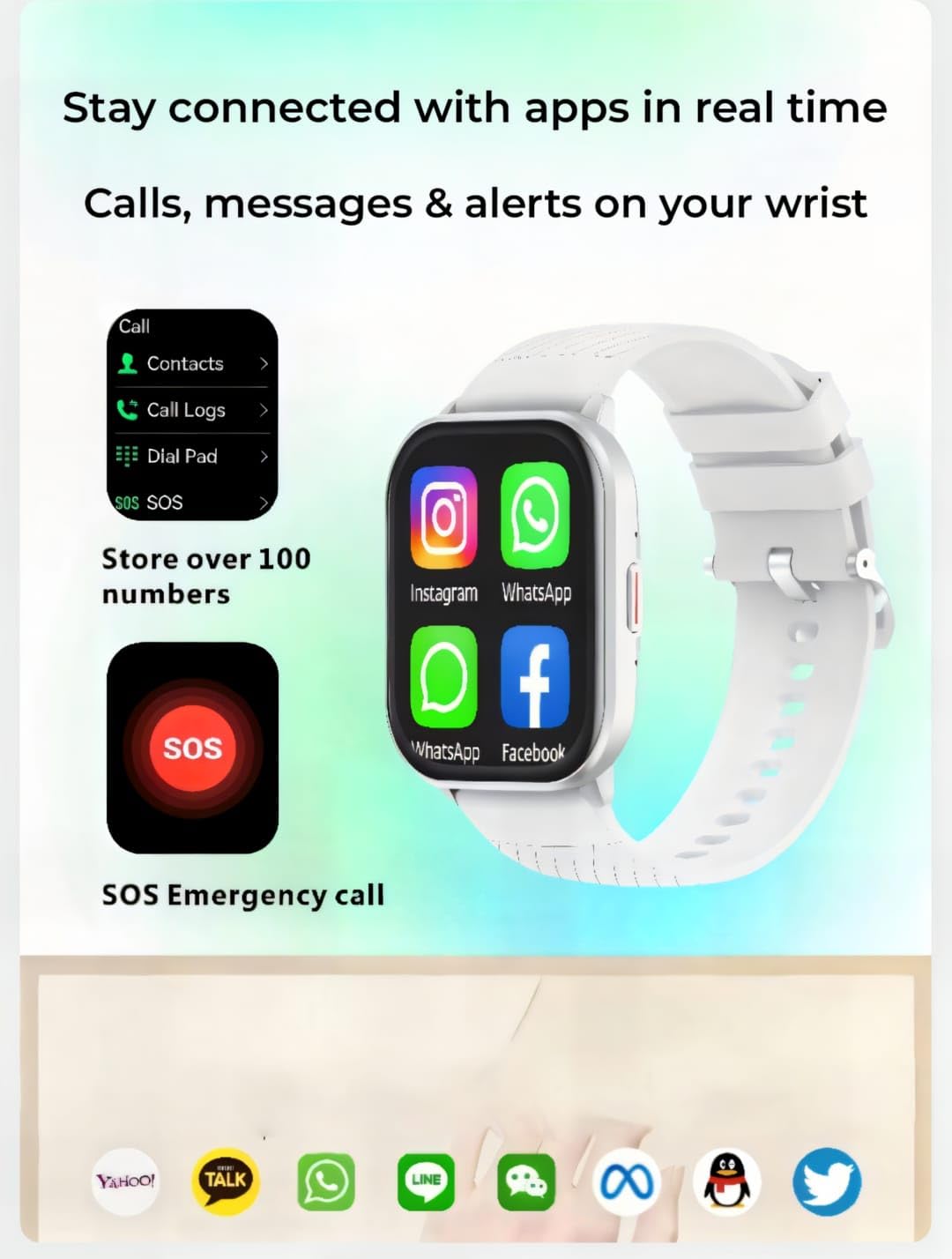 Luxora Smartwatch – Montre Connectée Homme/ – Écran Large Tactile HD 2,1″ – Double Bracelet Métal & Silicone – Santé, Appels & Notifications – Sport & IP68 -SOS