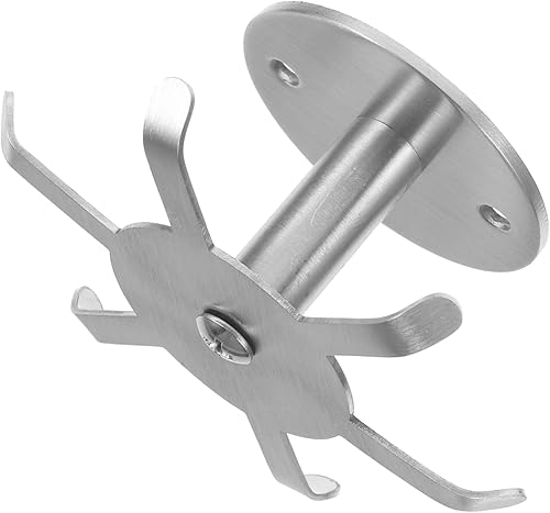 Ganchos giratorios de seis garras para colgar accesorios de cocina, ganchos de gabinete de cocina, ganchos debajo del gabinete, ganchos giratorios