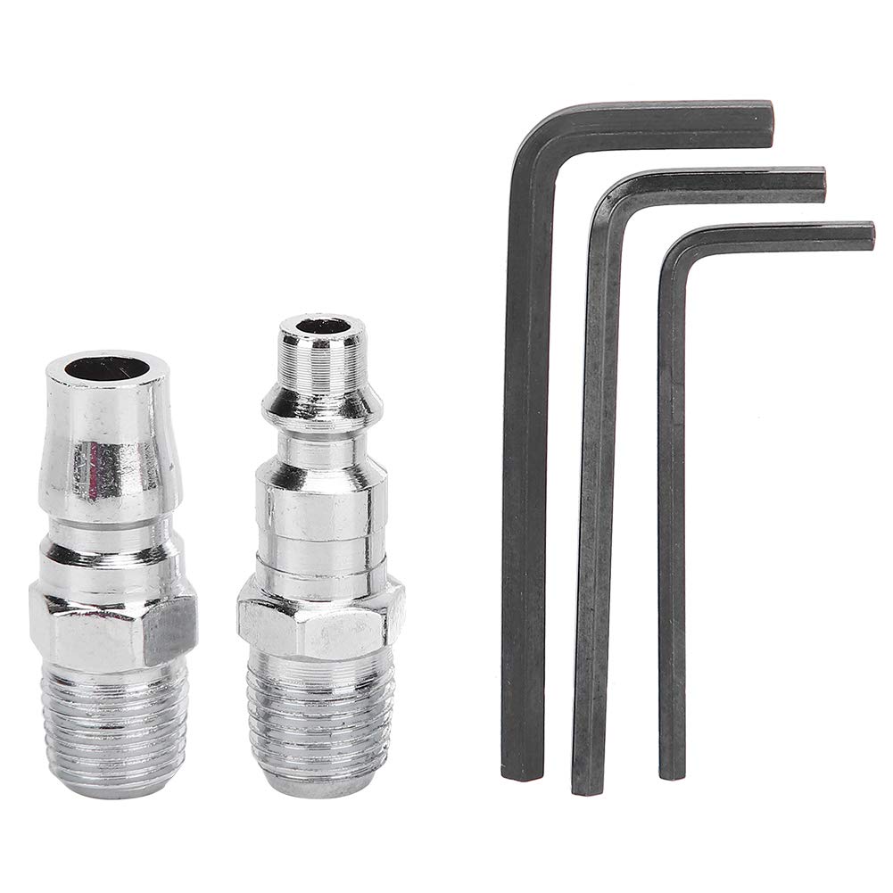 Kit de clavadora neumática de 2 en 1, juego de clavadora micro ligera sin cabeza con alimentación de aire, pistola clavadora de acabado con convertidor para muebles, gabinetes y decoración interior