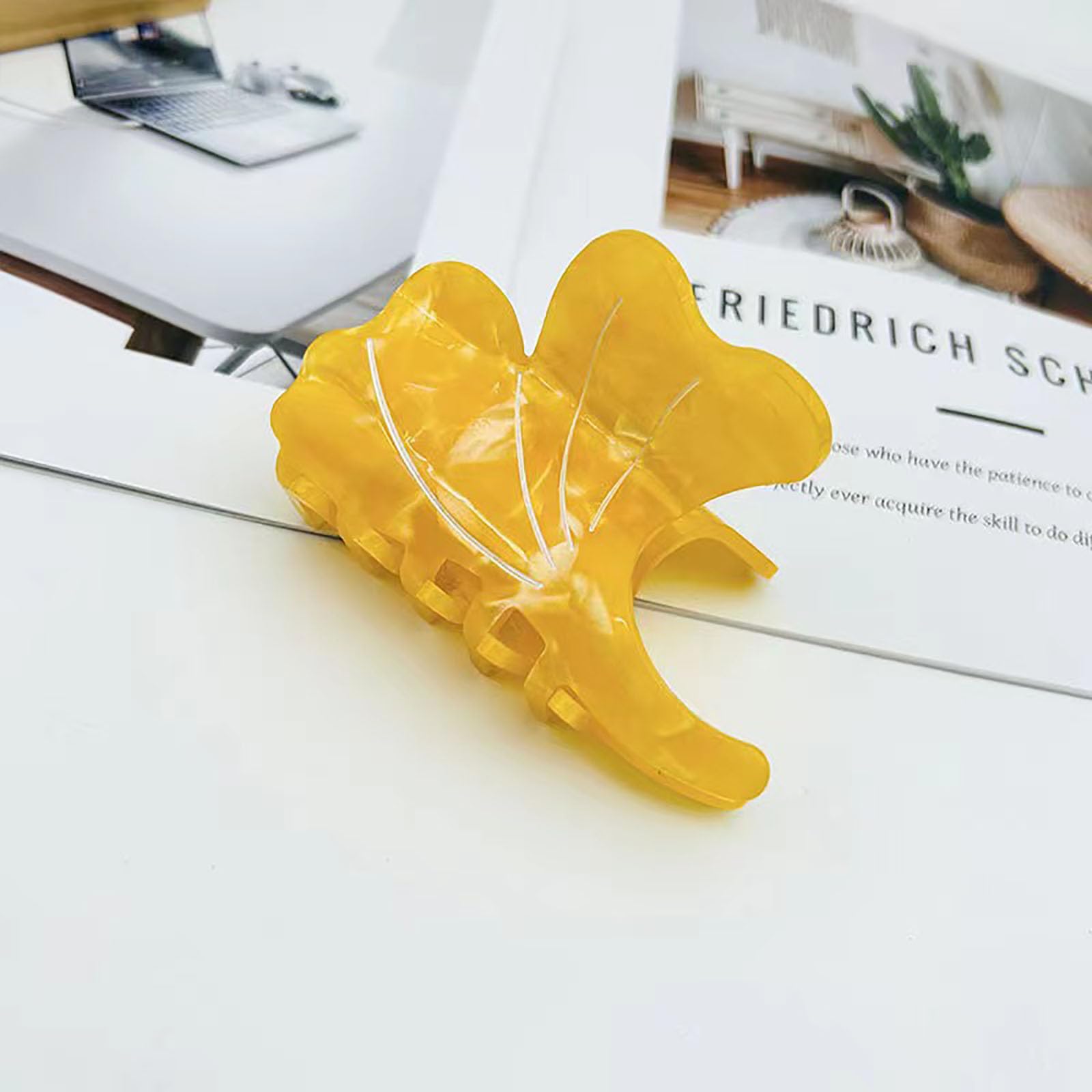 Ginkgo hair clips Q264 Ginkgo Leaves Hair Prong – Avigail Adam main image 4