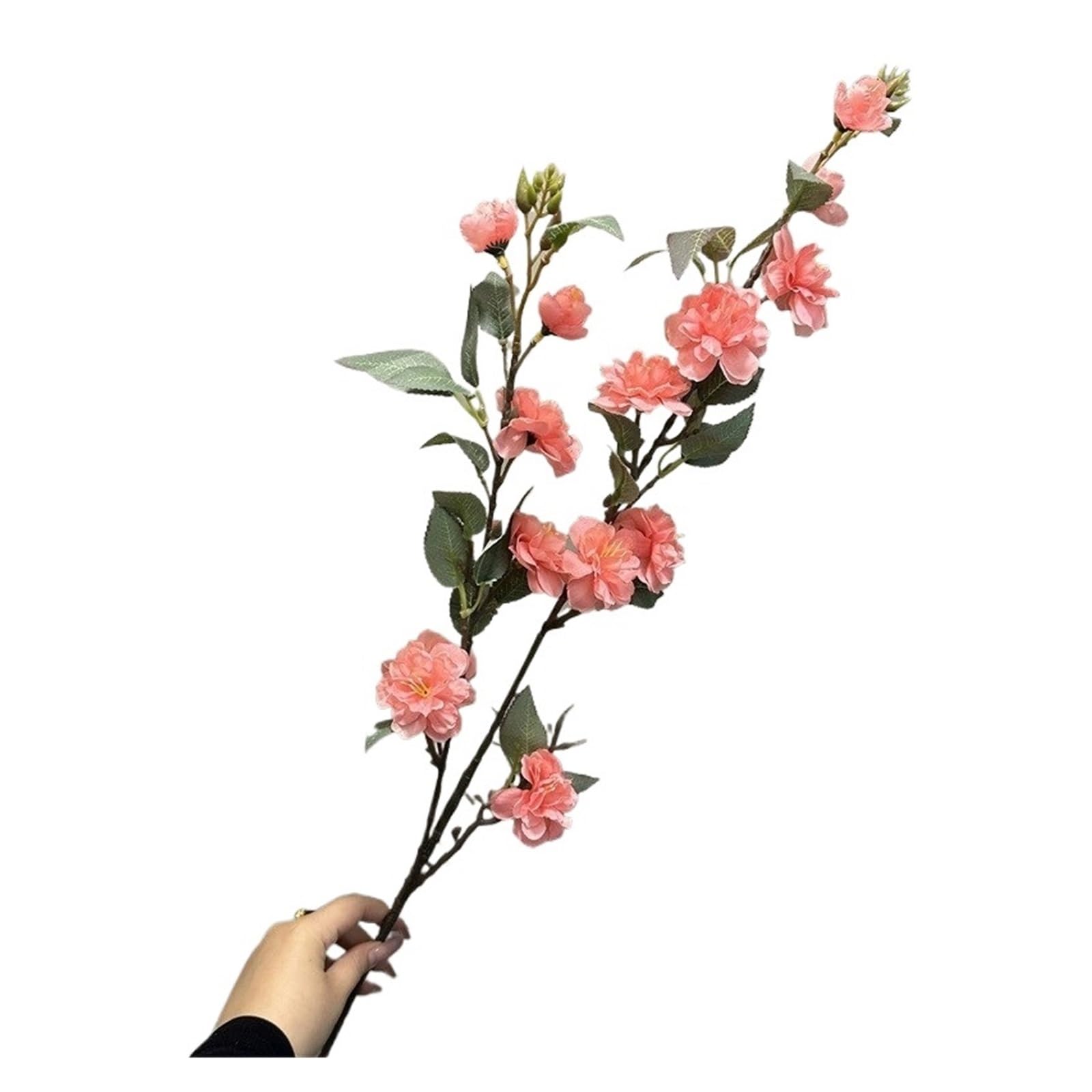 Casetlong 1Pc Artificial Flower Bouquets 90CM Fake Flowers For Home Decor Garden Wedding Party Decoration Outdoor Arrangement(Light Red)