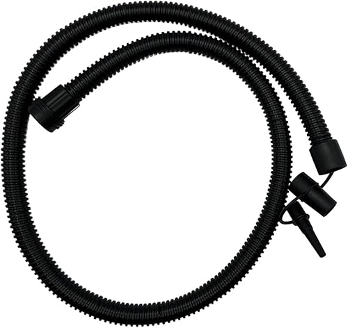 Miniatura 6 de Sandhill Tools Bomba de pie de aire de alto volumen de lujo para inflables con manguera de 42 pulgadas de largo, pelota de yoga, cama de campamento,