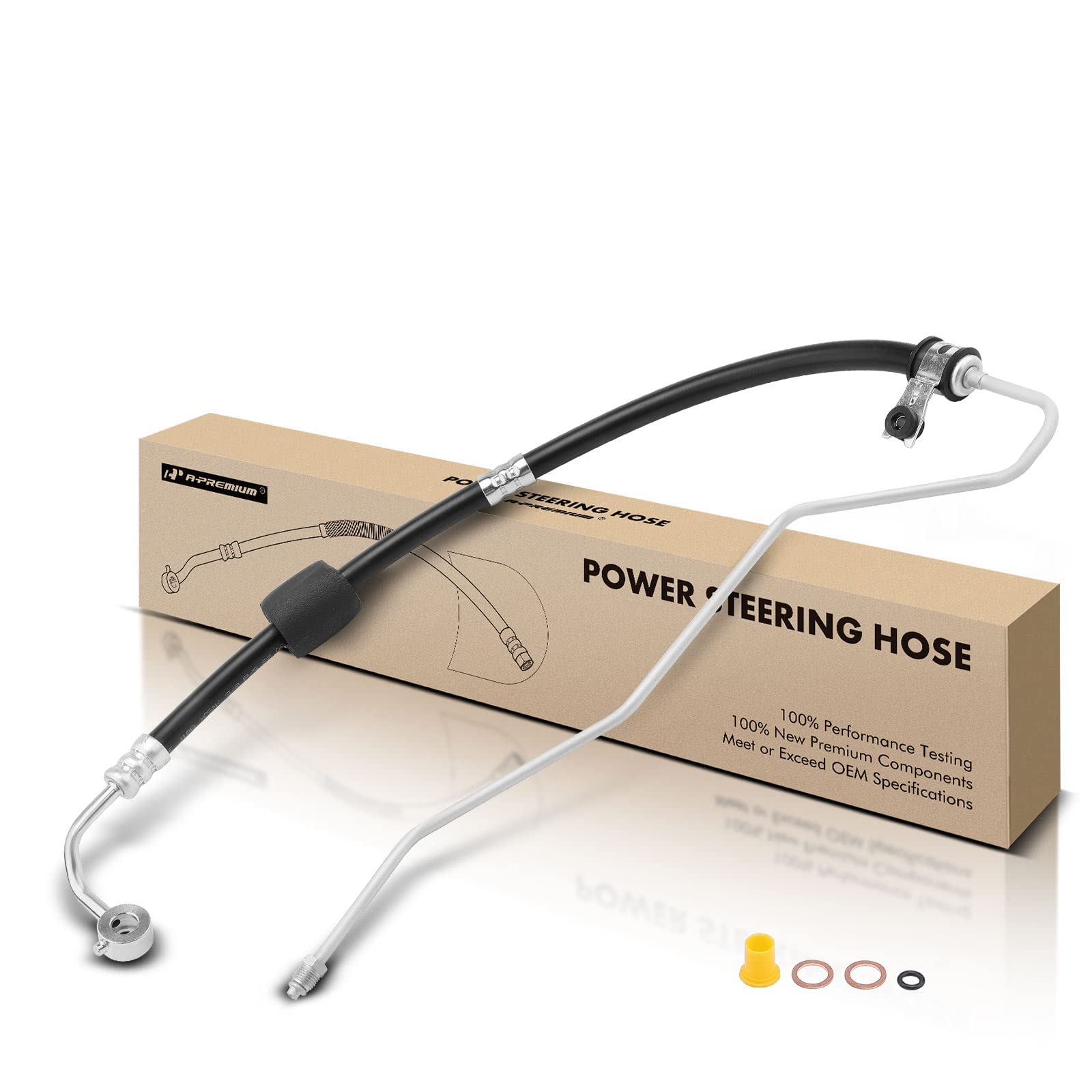 A-Premium Power Steering Hose Pressure Line Hose Assembly Compatible with Kia Spectra Spectra5 2007 2008 2009 L4 2.0L