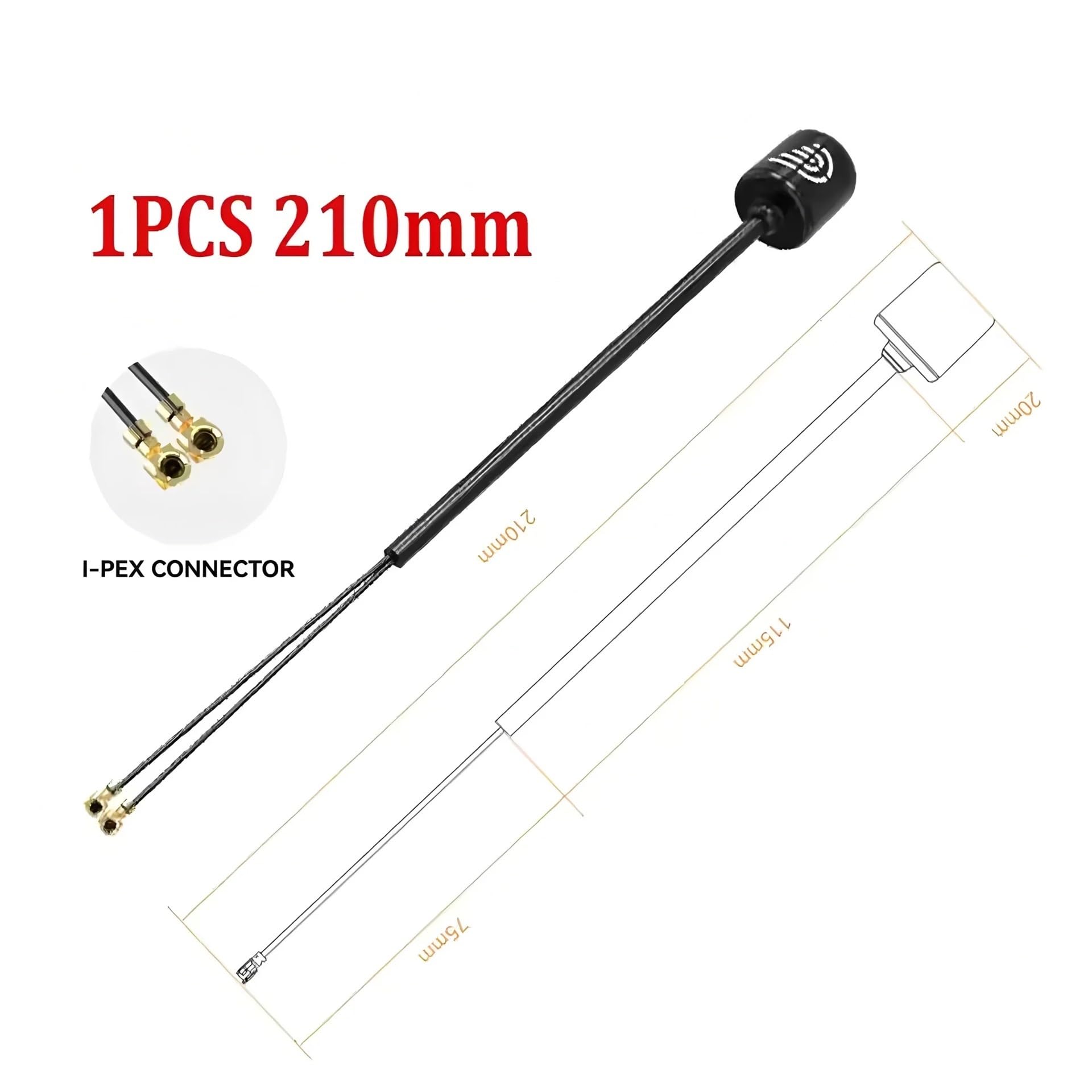 Kompatybilna podwójna antena O3, interfejs UFL(1pcs 170mm)