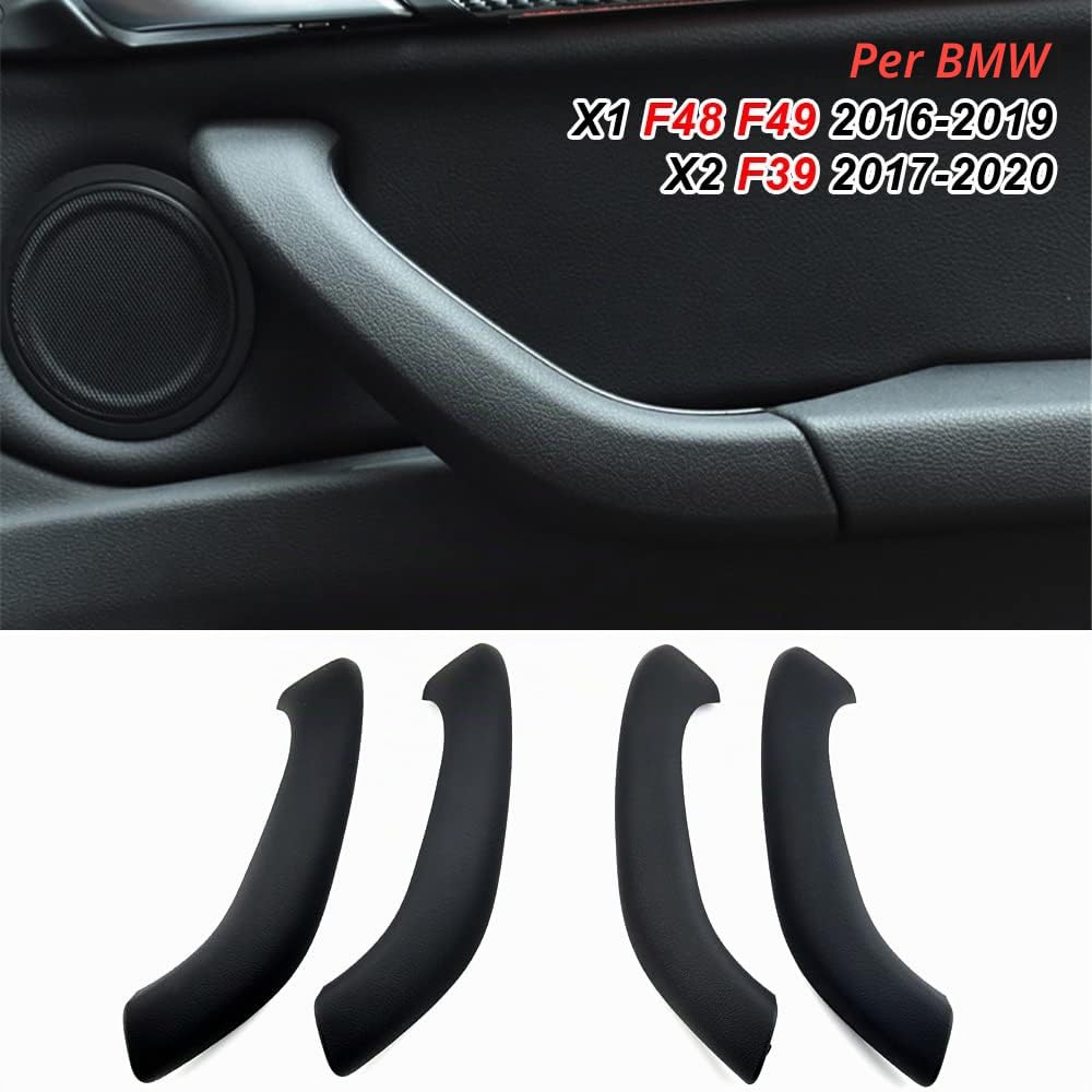Coprisedilino per porta, 2 pezzi, sostituto migliorato per B-MW X1 X2 F48 F49 F39 2016 2017 2018 2019 2020 - Nero