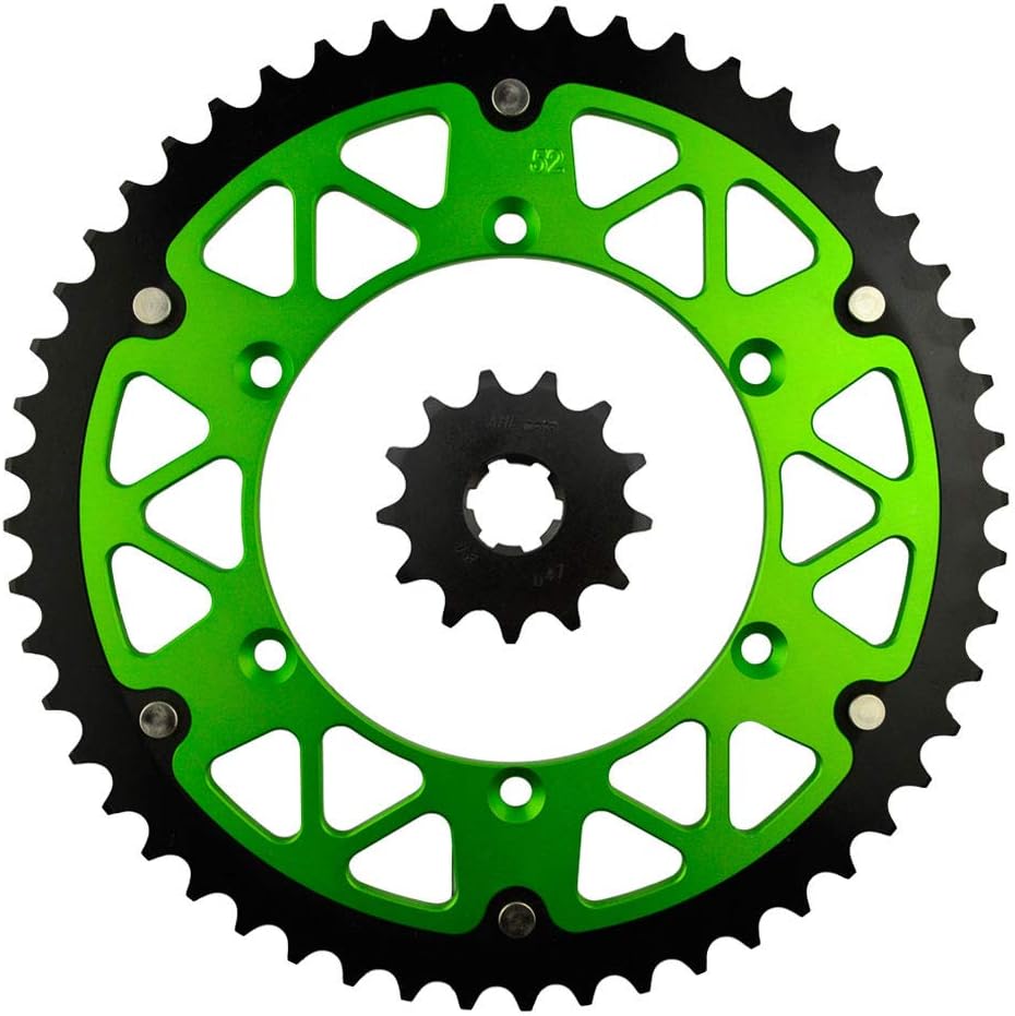 AHL Front & Rear Sprocket Kit for Kawasaki 250 KX250 1987-1998 (13T-52T)
