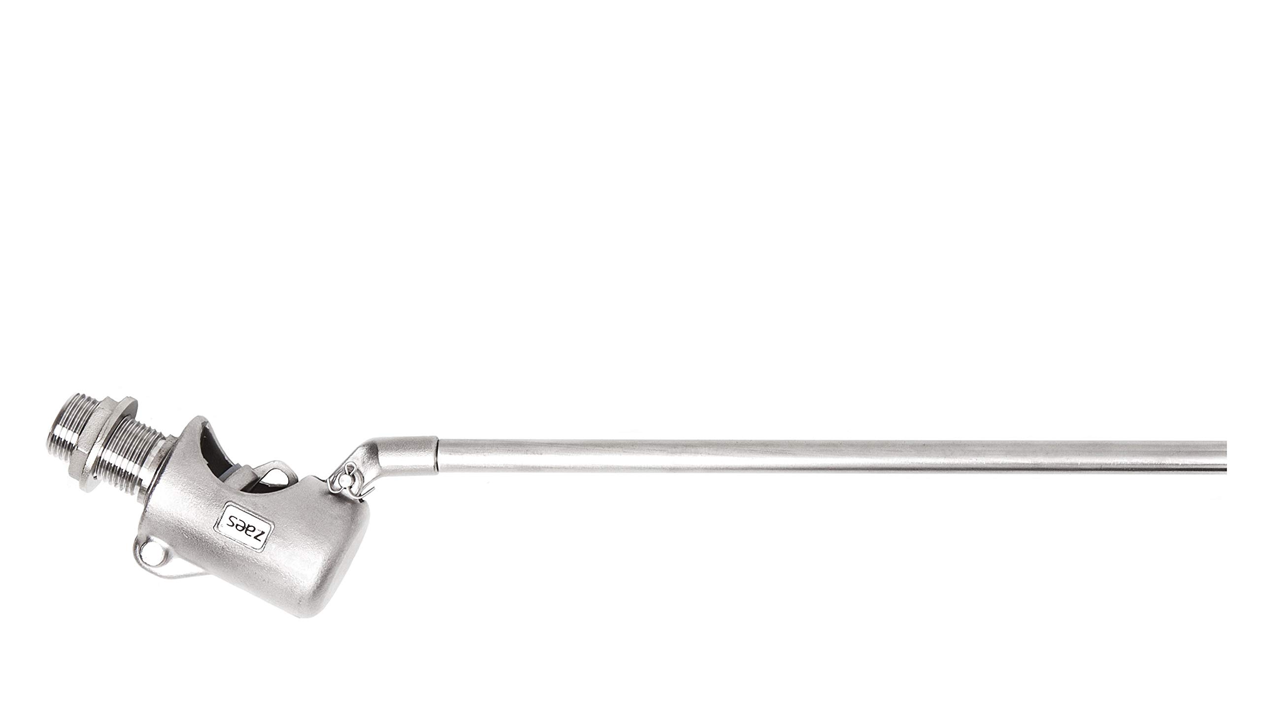 ZAES - Válvula flotador acero inoxidable AISI 316 1/2" BSP Macho asiento de silicona 145 PSI (10 Bar) válvula automática para control de nivel por accionamiento mecánico (Boya no incluida)