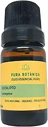 Óleo Essencial de Eucalipto Globulus 10ml – 100% Puro Pura Botânica para Aromaterapia, Respiração, Aroma Refrescante e Bem-Estar Natural
